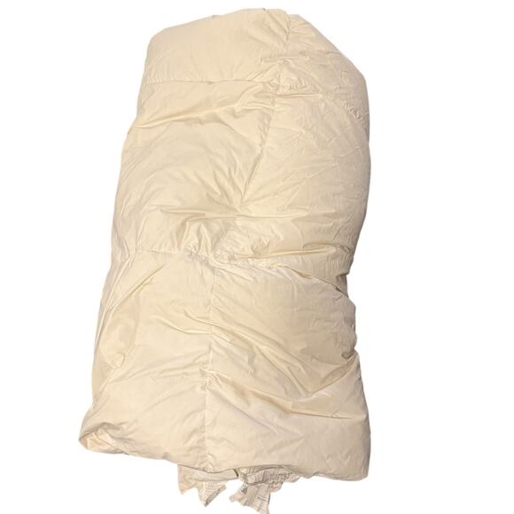 IKEA Duck Down Feather Filled Quilted White Comforter Bedding Queen Size 86" x86 - Picture 1 of 6